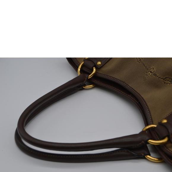 Prada Jacquard Leather Handbag Cordo Moro - Picture 4 of 5